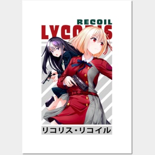 chisato and Takina Inoue - Lycoris Recoil Posters and Art